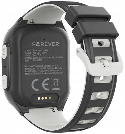 Смартчасовник Forever Kids Boost KW-530 Call, Черен