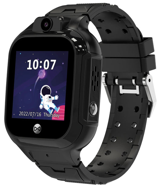 Смартчасовник Forever KW-320 Kids Call See Me! 3, Черен