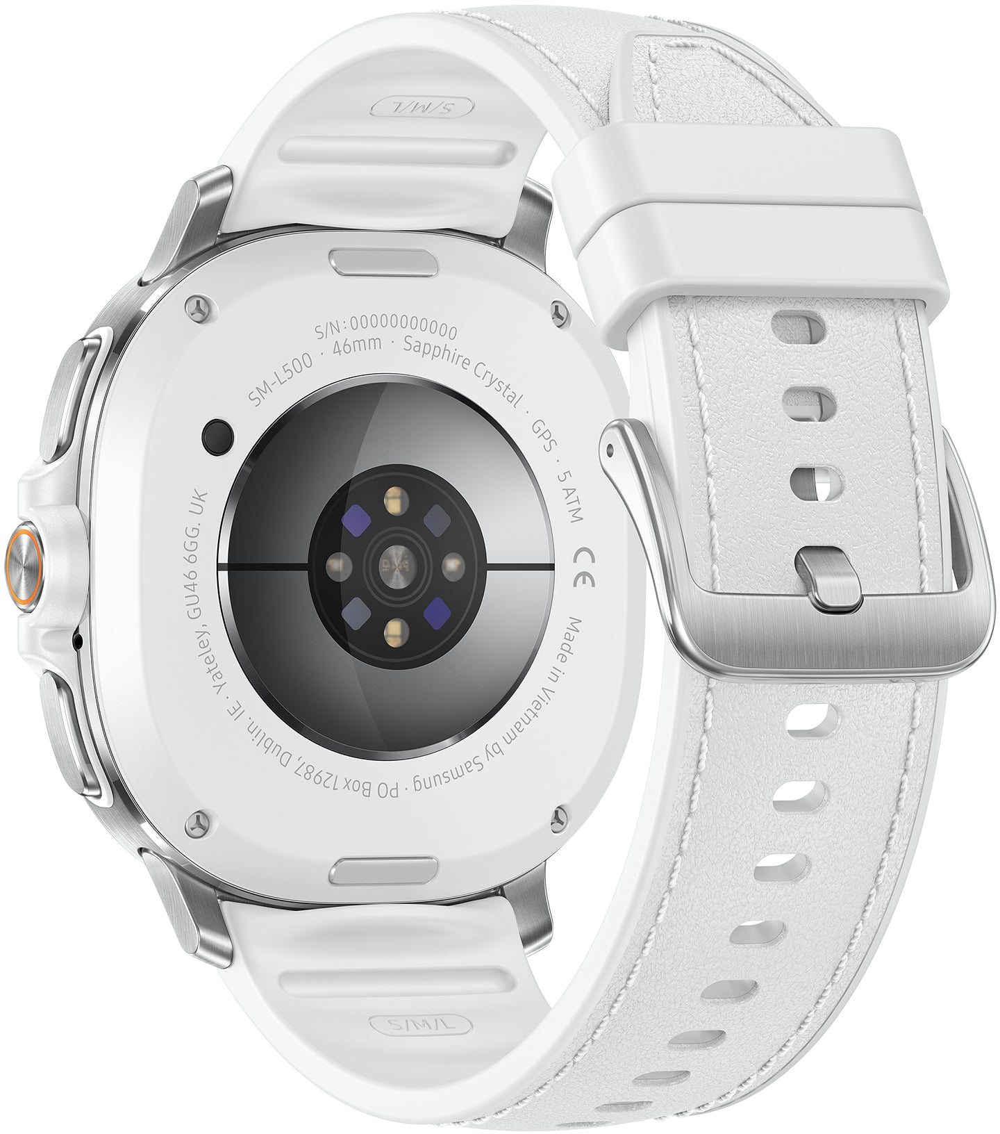 Samsung Galaxy Watch8 Classic Smartwatch, 46mm, BT, White SM-L500NZWAEUE