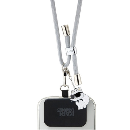 Karl Lagerfeld Choupette Phone Lanyard, Grey