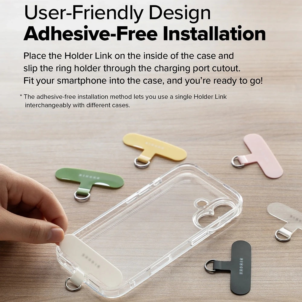 Ringke Link Flow P-Type Phone Lanyard, Black