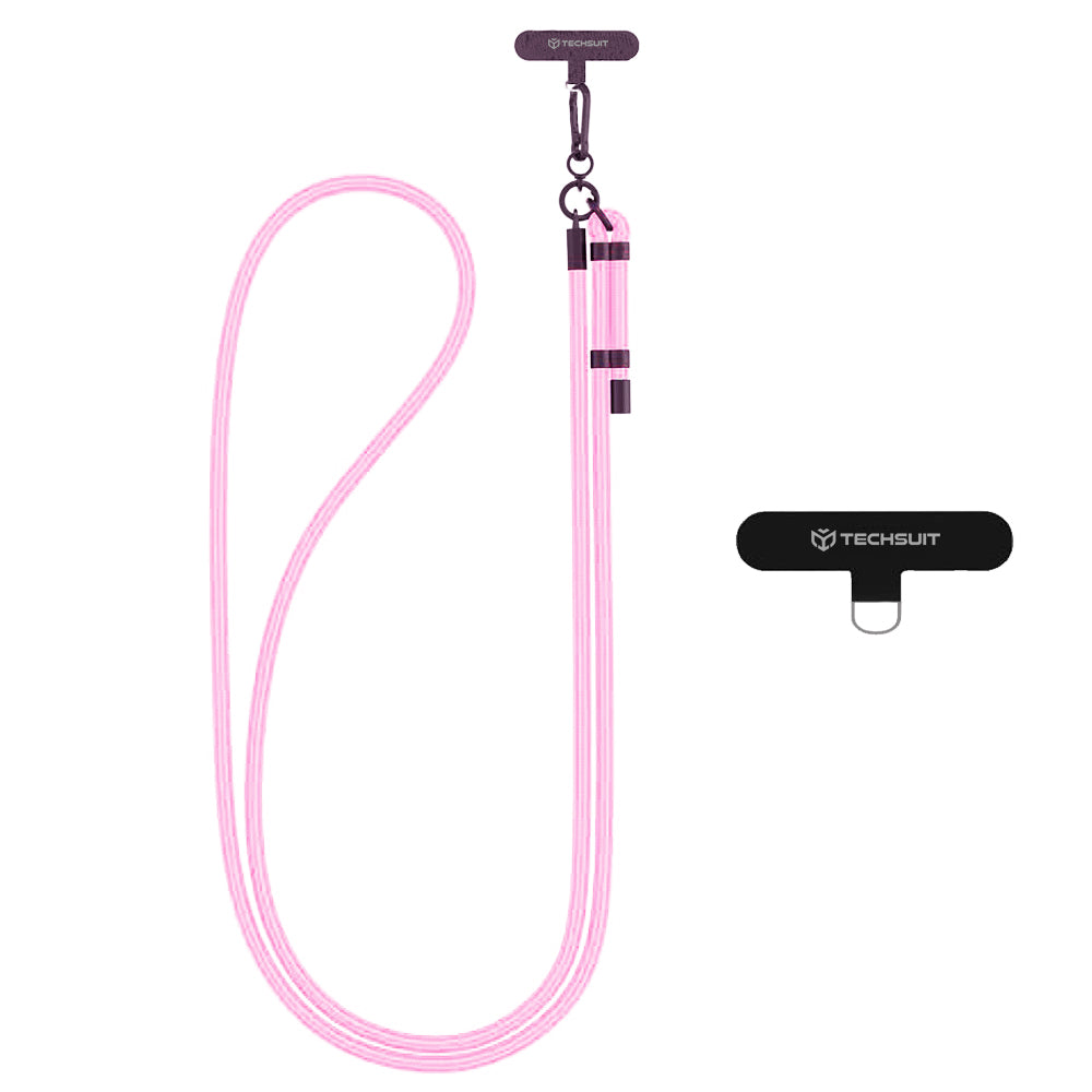 Techsuit Phone Lanyard RCS1-25, Light Pink