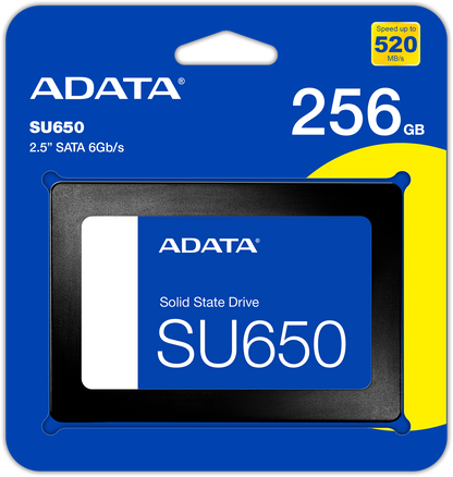 Твърдотелен диск (SSD) Adata SU650, 2,5-инчов, 256GB, SATA III ASU650SS-256GT-R 