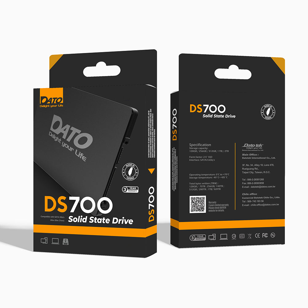 Solid State Drive (SSD) Dato, 2.5inch, 4TB, SATA III, Черен DS700SSD-4TB