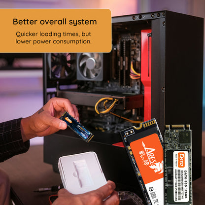 Solid State Drive (SSD) Dato, NVME M.2 2280, PCIe, 2TB, Черен DP580-2TB