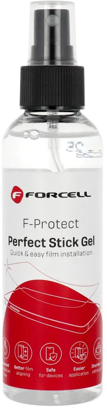 Разтвор Гел Forcell Perfect Stick, за приложение на защитно фолио от пластмаса / силикон, 150ml
