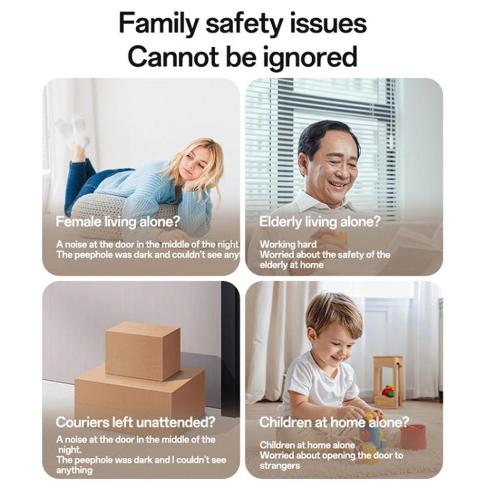 Звънец Yesido KM27, Wi-Fi, 2K, Бял