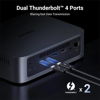 Станция за управление на дигитално съдържание UGREEN DXP480T Plus, черна