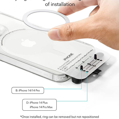 Метален стикер ESR HaloLock, Комплект 2 броя, Бял