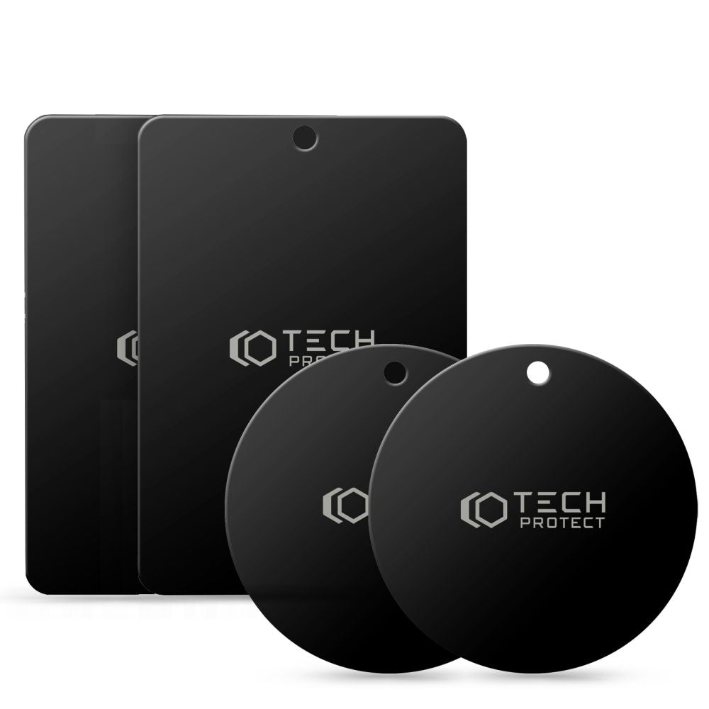 Метален стикер Tech-Protect, комплект от 4 части, черен THP1233BLK