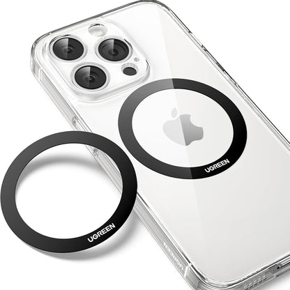 Метален стикер UGREEN LP428 (25766), Комплект 2 броя, Черен