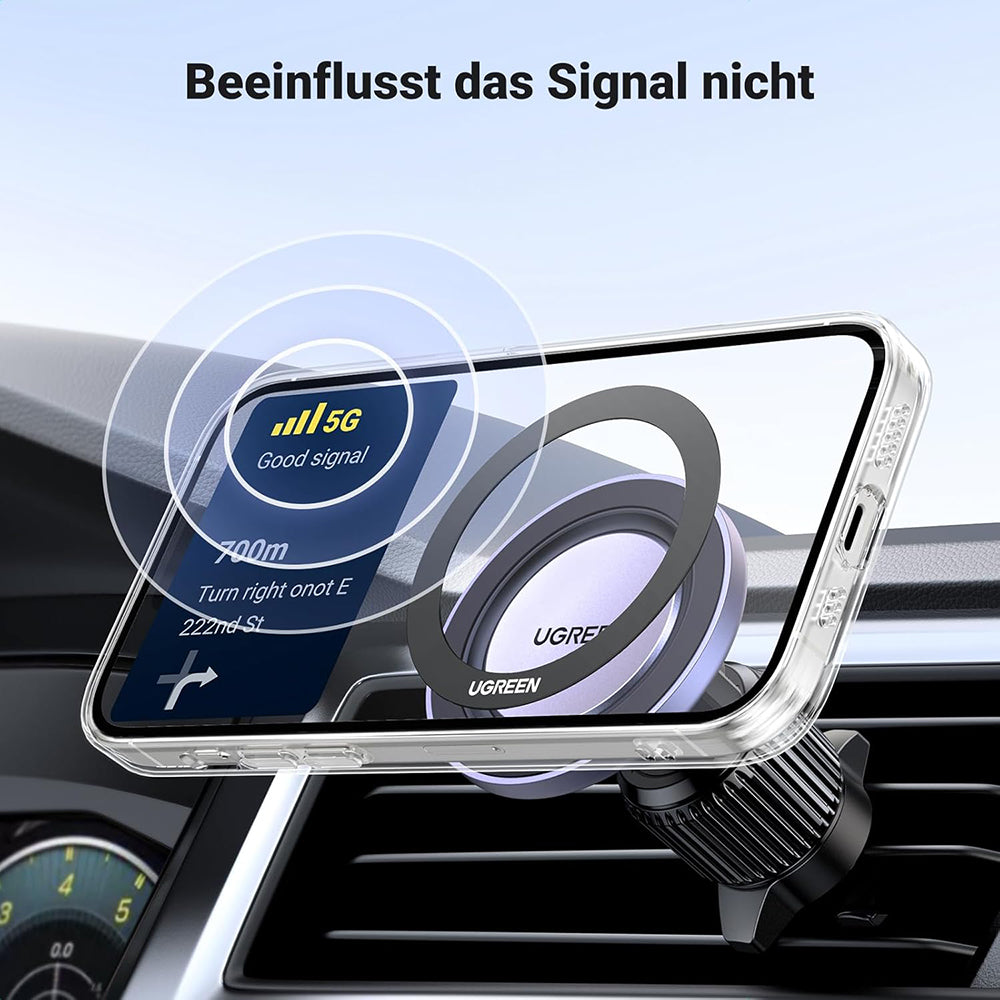 Метален стикер UGREEN LP428 (25766), Комплект 2 броя, Черен