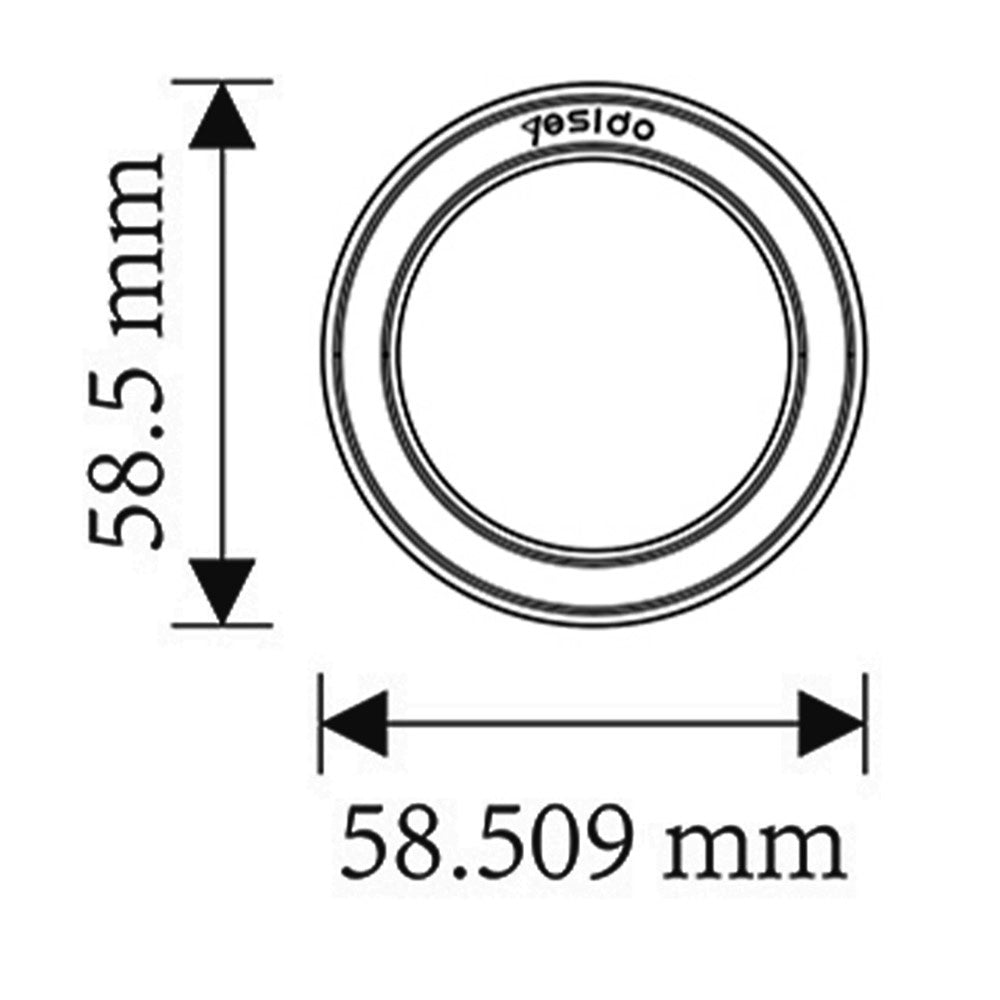 Метален стикер Yesido C208, Черен