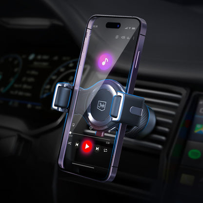 Автомобилен държач 3MK Memo Hug, 4.5inch - 6.7inch, Черен
