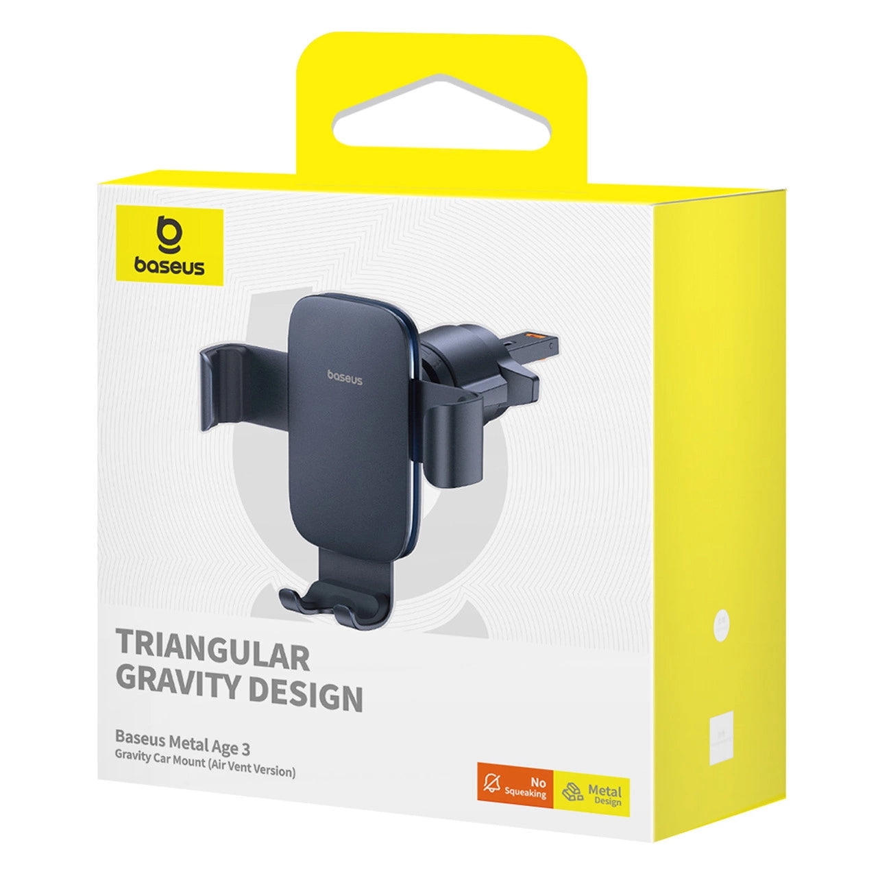Автомобилен държач Baseus Metal Age 3, 4.7inch - 7.2inch, Черен BS-CM028