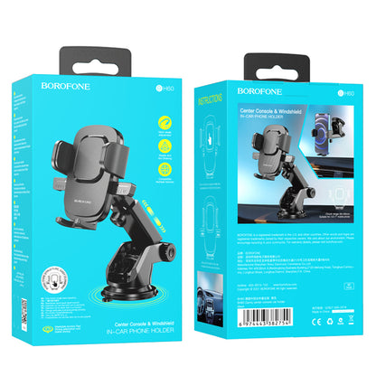 BH60 Държач за кола Dainty, 4,5 инча - 7 инча, черен 