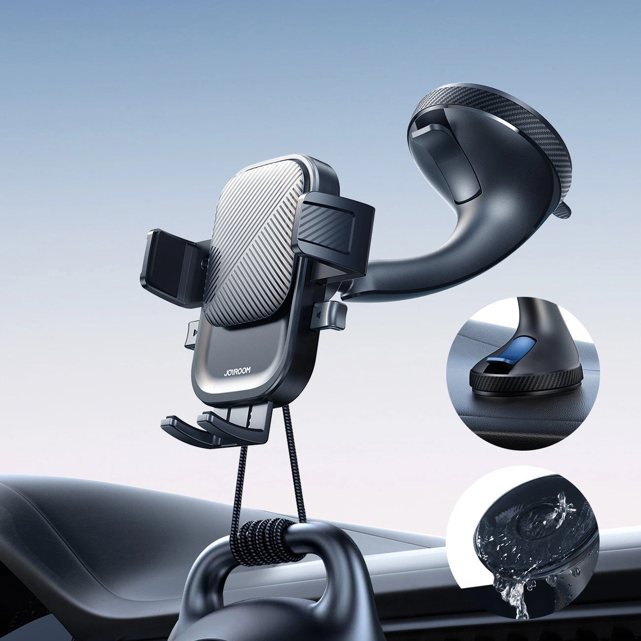 Автомобилен държач Joyroom JR-OK6 Dash, 4.7 инча - 6.8 инча, Черен