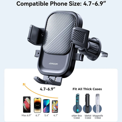 Автомобилен държач Joyroom JR-OK6 Vent, 4.7inch - 6.8inch, Черен