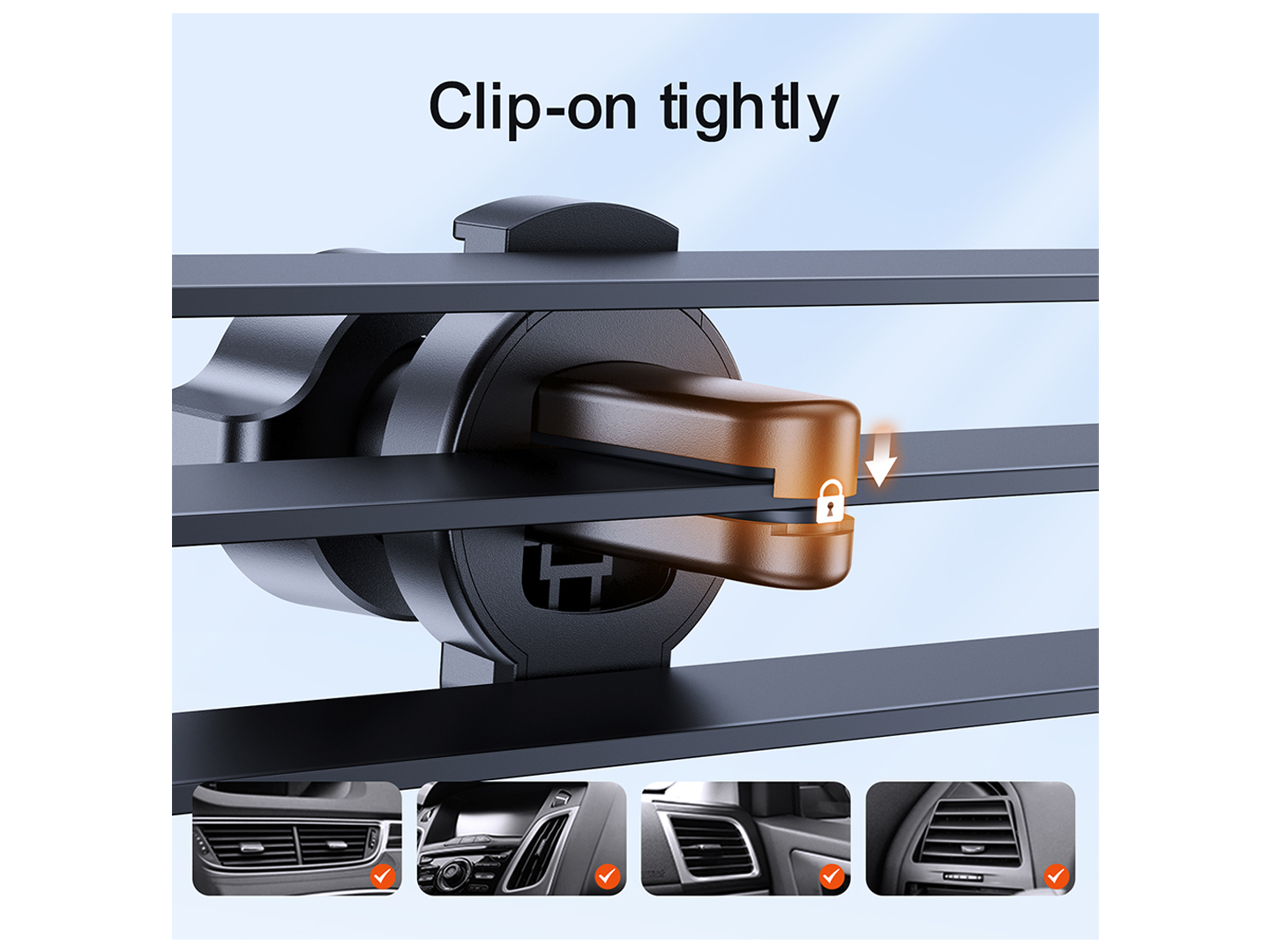 Автомобилен държач Joyroom JR-ZS283 Vent, 4.7inch - 6.7inch, Черен