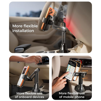 Автомобилна стойка Lisen за телефон, 4.7inch - 7inch, Черен YL0223070048