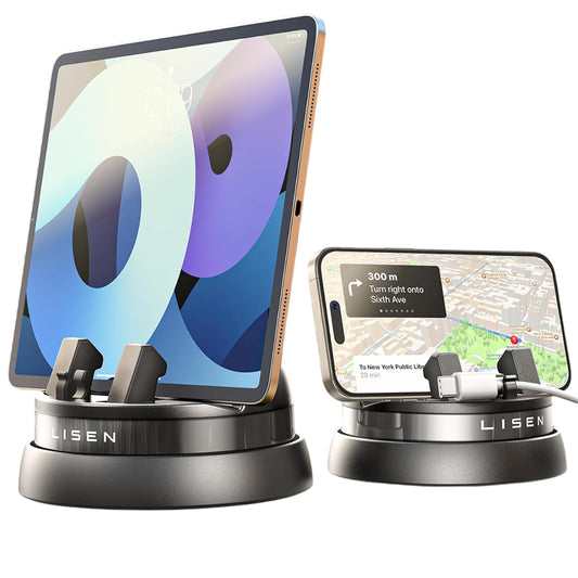 Автомобилен държач Lisen за телефон / таблет с дебелина 6mm - 13mm, Черен YL0224060015