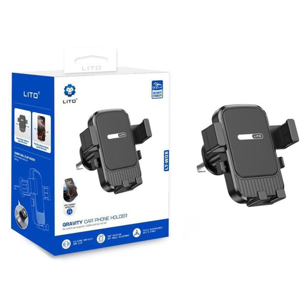 Автомобилна поставка Lito LT-W08, Универсална, Сива