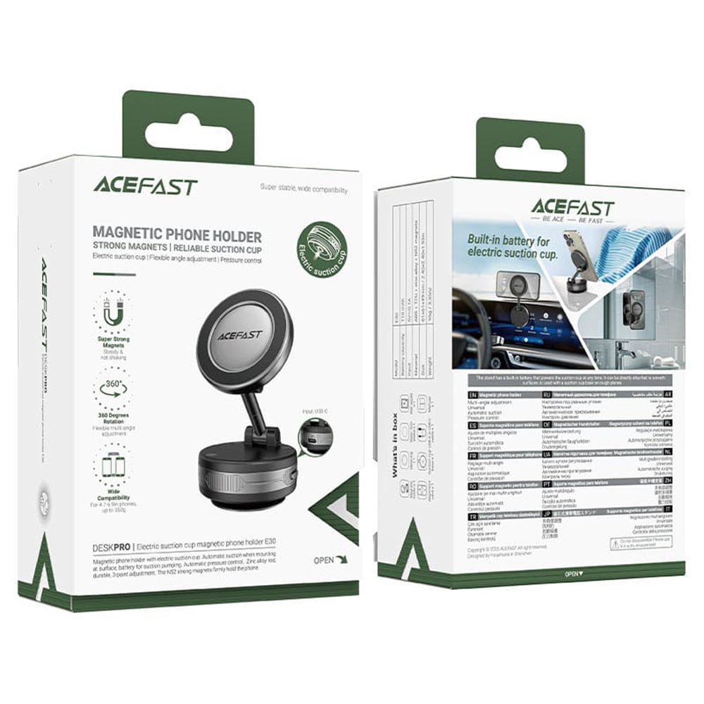 Магнитна стойка за кола Acefast E30, Универсална, Сива