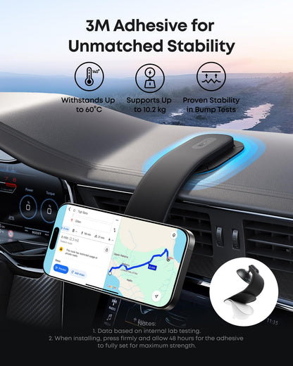 Магнитна стойка за кола Anker Nano, Универсална, Черна A9110H11