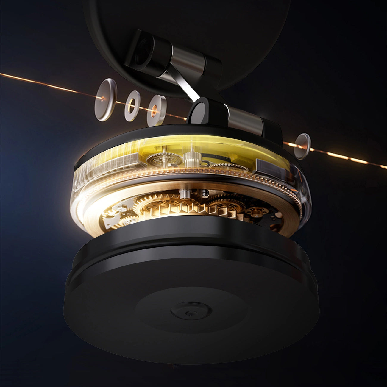 Магнитна стойка за кола Dudao F24PRO, Универсална, Черна