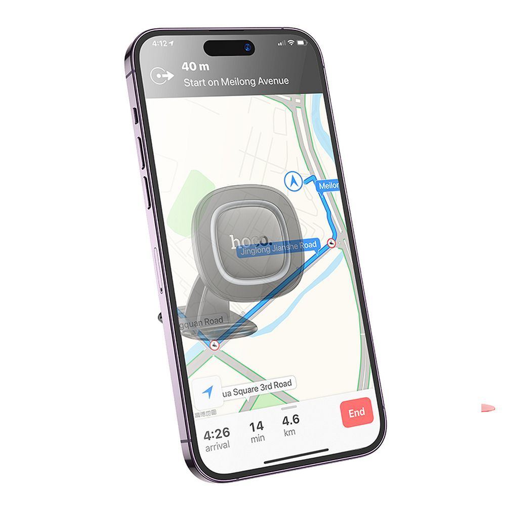 HOCO H73 Universal Magnetic Car Holder, Grey