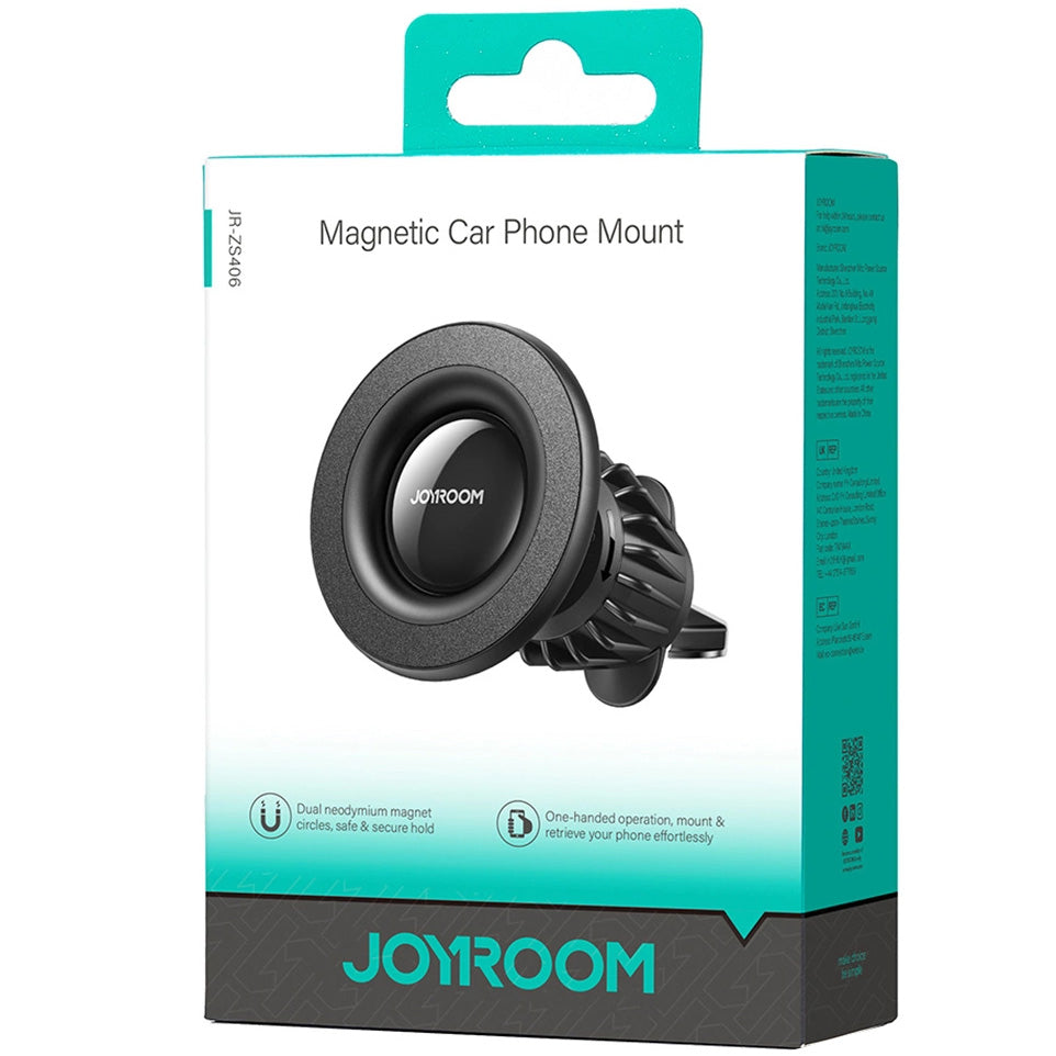 Магнитна стойка за кола Joyroom JR-ZS406 Air Vent, Универсална, Черна
