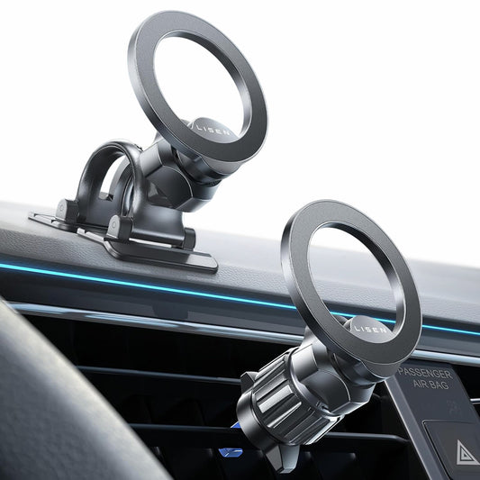 Магнитна стойка за кола Lisen, Универсална, Черна YL0223110033