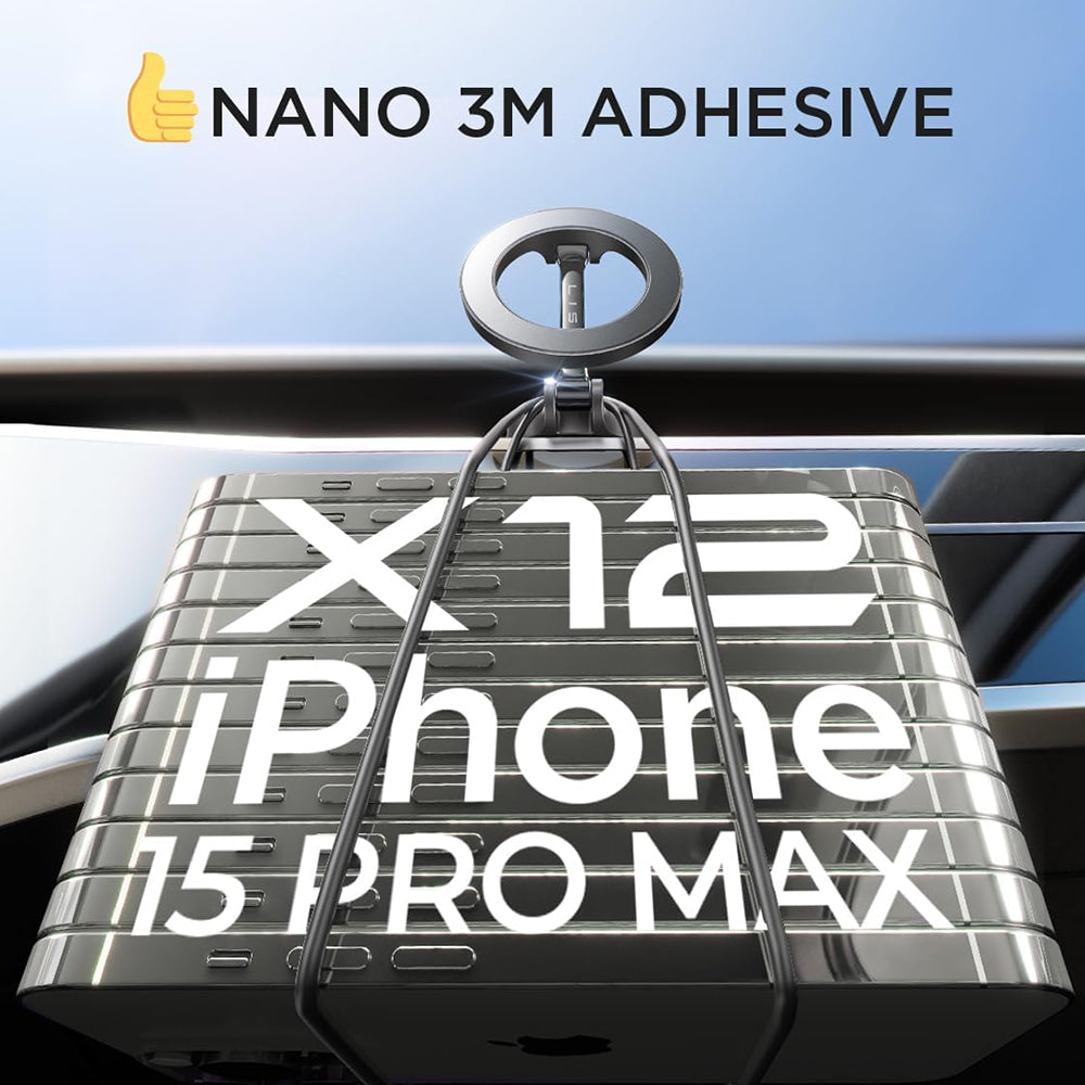 Магнитна стойка за кола Lisen, Универсална, Черна YL0224010003