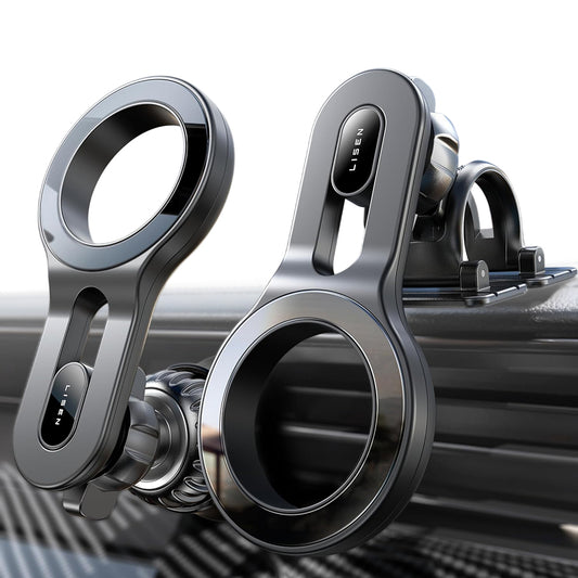 Магнитна стойка за кола Lisen, Универсална, Черна YL0224050011