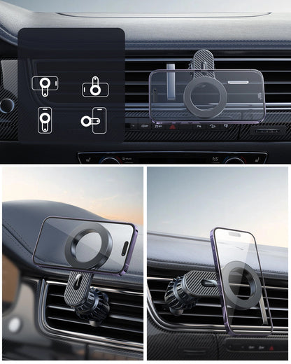 Магнитна стойка за кола Joyroom JR-ZS355 Air Vent, Универсална, Черна
