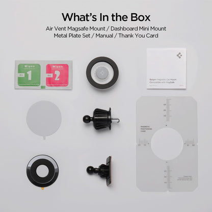 Магнитна стойка за кола Spigen MFT13, Универсална, Сребриста