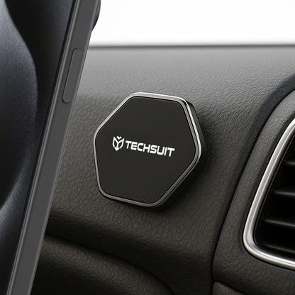 Магнитна стойка за кола Techsuit HOLD210-C, Универсална, Черна