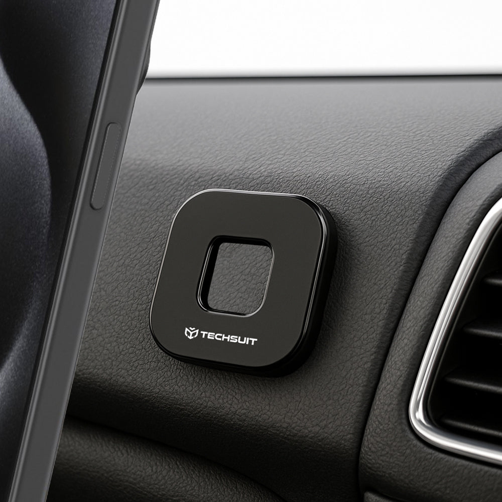 Магнитна стойка за кола Techsuit HOLD210, Универсална, Черна