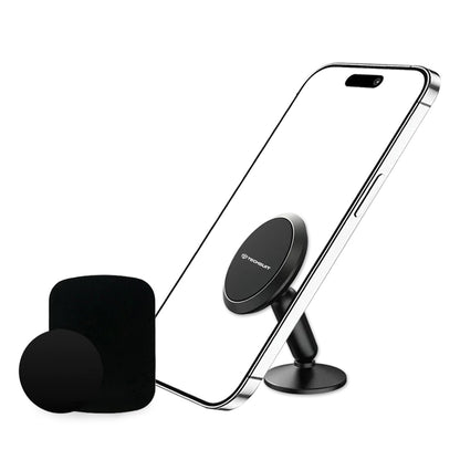 Магнитна стойка за автомобил Techsuit S11, Универсална, Черна