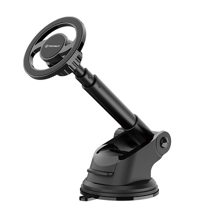 Магнитна стойка за автомобил Techsuit S12, Универсална, Черна