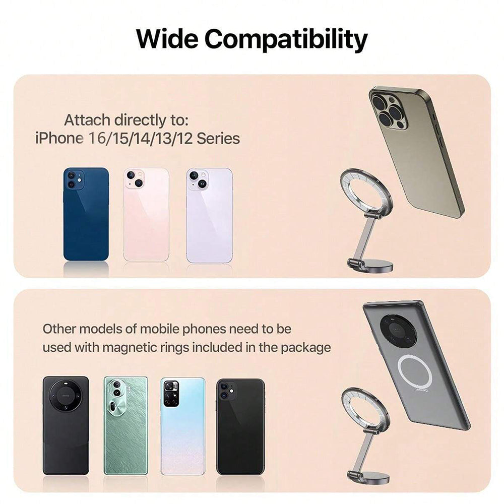 Магнитна стойка за автомобил Techsuit S13, Универсална, Сива