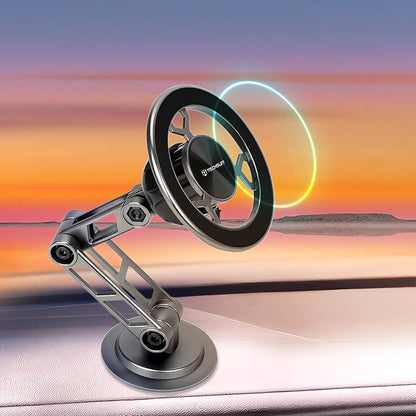 Магнитна стойка за автомобил Techsuit S14, Универсална, Сива