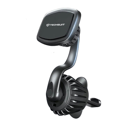 Магнитна стойка за кола Techsuit S3, Универсална, Черна