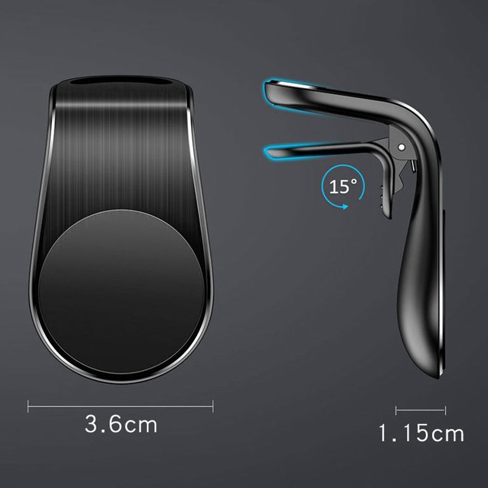 Магнитна стойка за автомобил Techsuit S7, Универсална, Сребриста