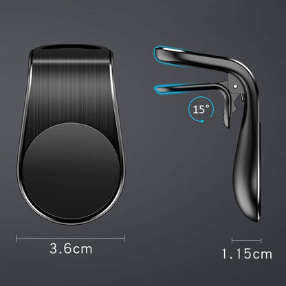 Магнитна стойка за автомобил Techsuit S7, Универсална, Сребриста