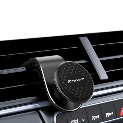 Магнитна стойка за автомобил Techsuit S8, Универсална, Сребриста