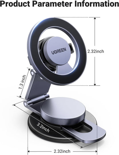 Магнитна стойка за кола UGREEN LP865, Универсална, Черна
