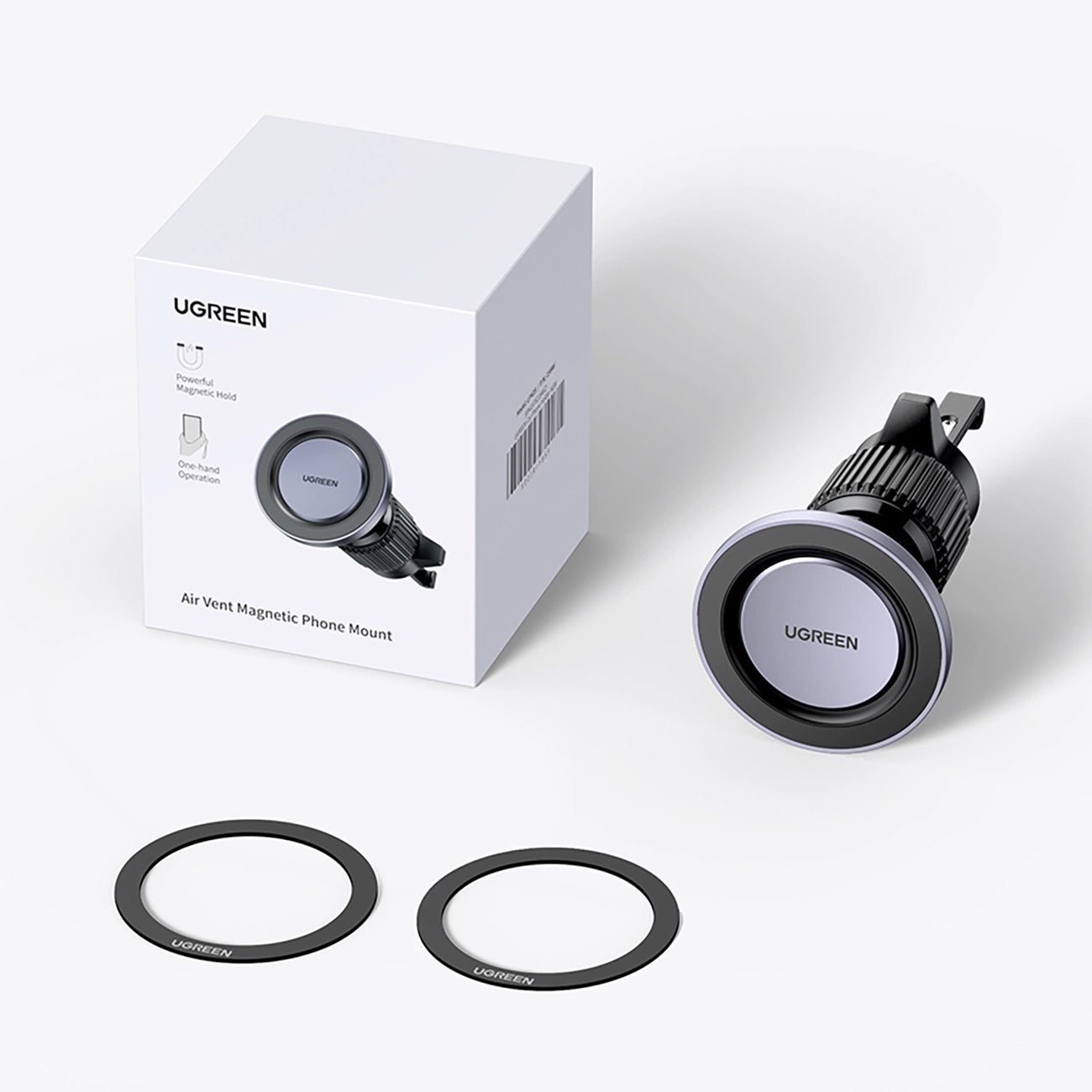 Магнитна стойка за кола UGREEN LP428, Универсална, Черна