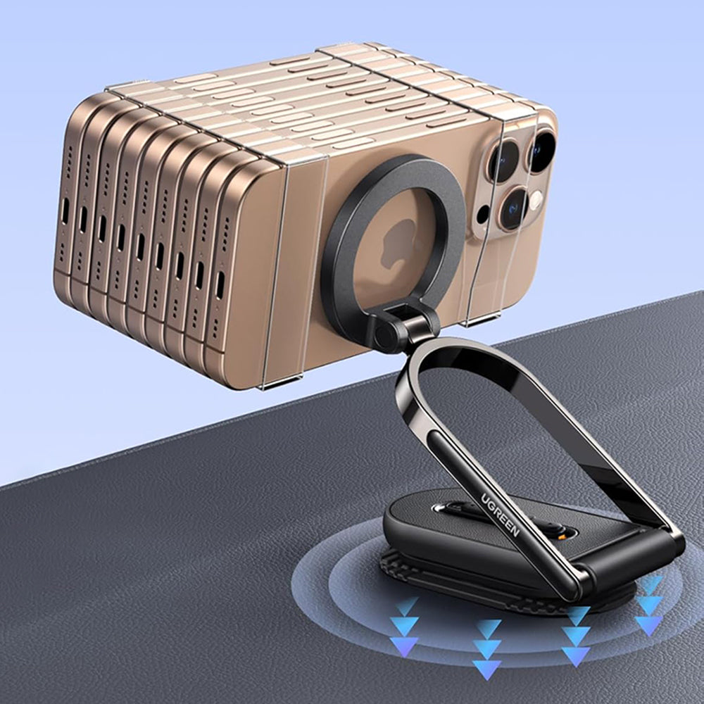 Магнитна стойка за кола UGREEN LP924 (65186), Универсална, Черна