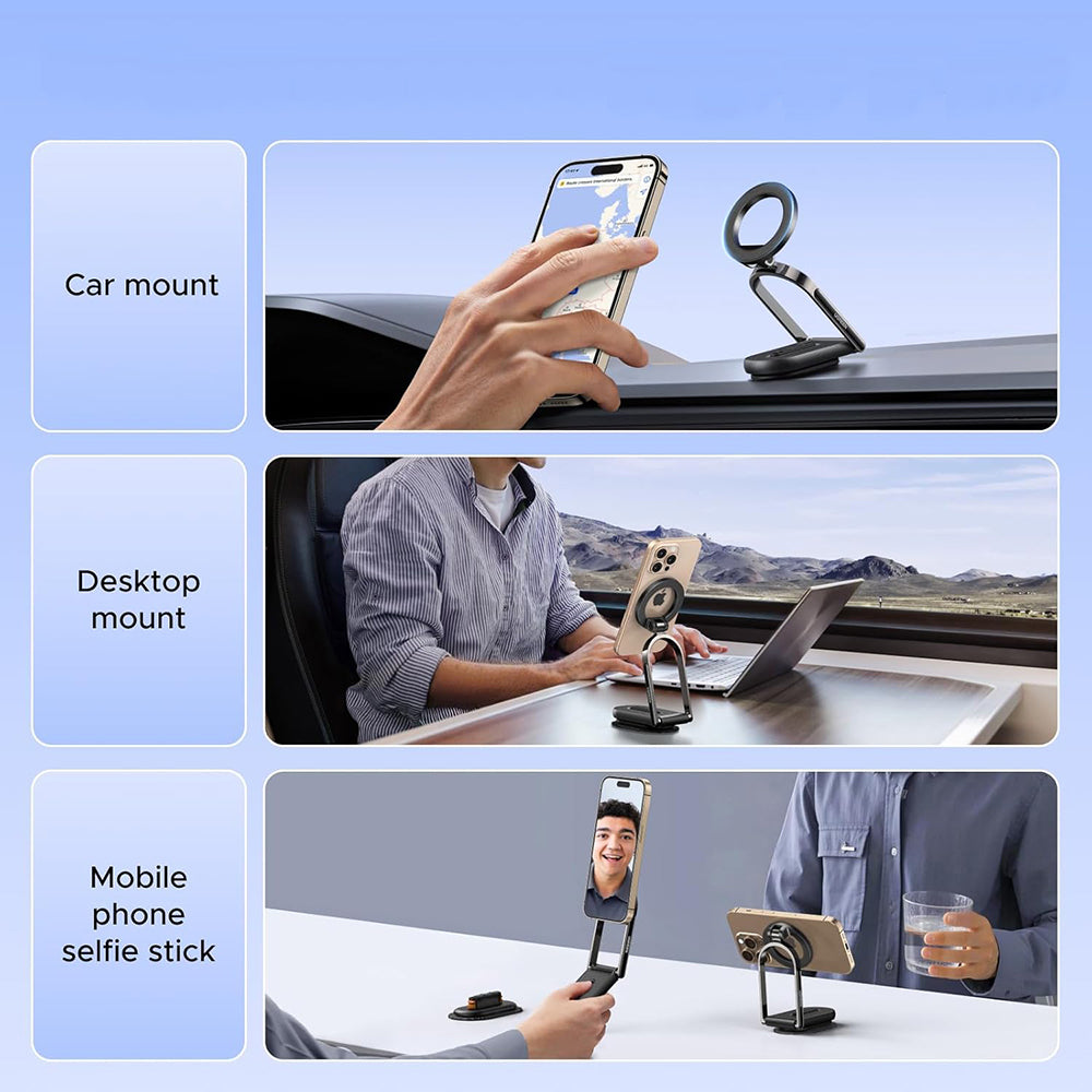 Магнитна стойка за кола UGREEN LP924 (65186), Универсална, Черна